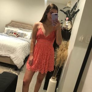 NBD Coral Lace Give It Up Dress size S